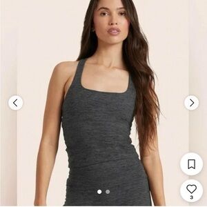 Set Active Formcloud Tank Top in Dark Heather Gray